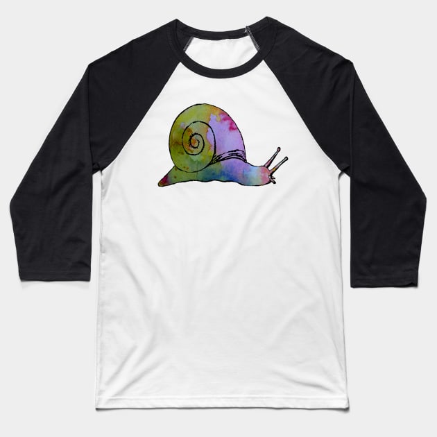 Snail Baseball T-Shirt by BittenByErmines